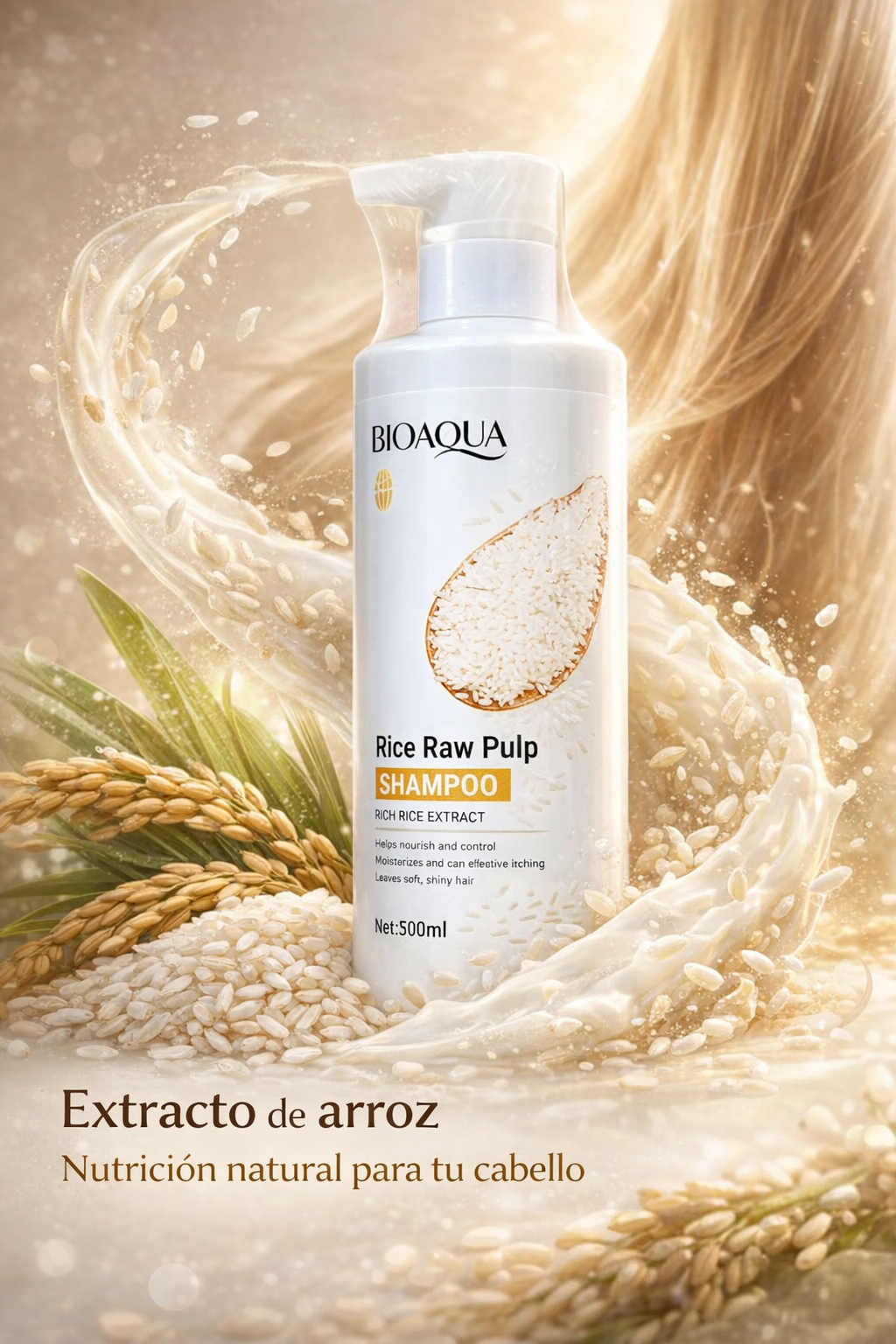 SHAMPOO ARROZ EXTRACTO NATURAL